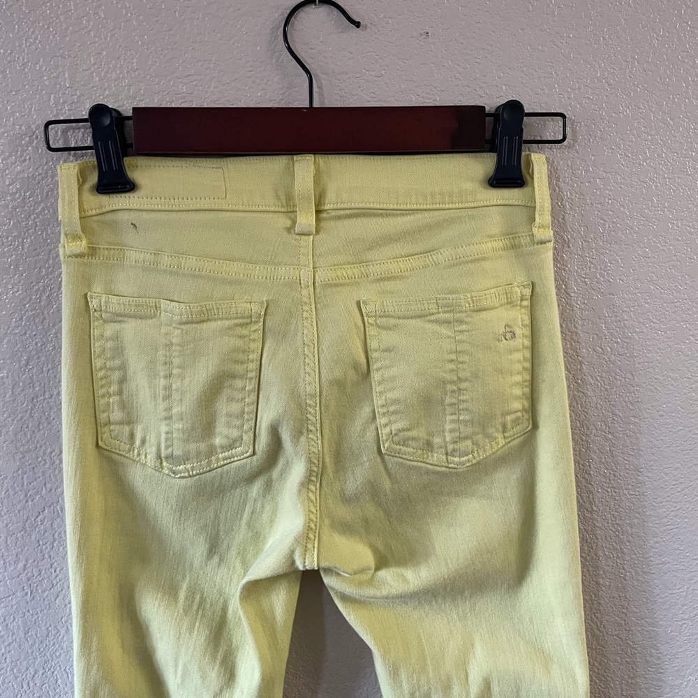 Rag & Bone Lemon Yellow Skinny Jeans - Picture 9 of 15